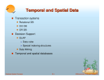 Temporal and Spatial Data