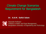 Future Climate Scenarios Requirement for Bangladesh
