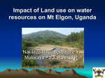 Impact of Land use change on water resources on Mt Elgon