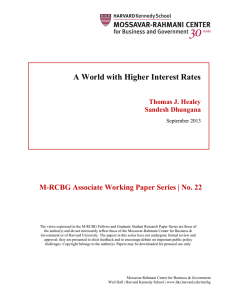 A World with Higher Interest Rates