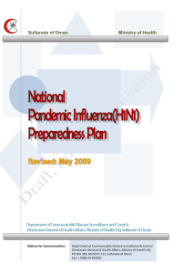 National Pandemic Influenza Preparedness Plan