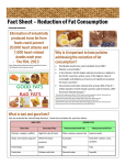 Community Fact Sheet | I10: Fat Consumption Reduction