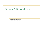 Newton`s Second Law