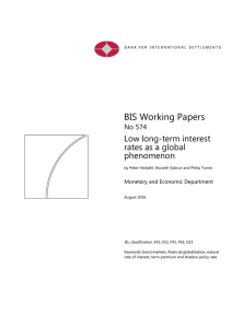 Low long-term interest rates as a global phenomenon