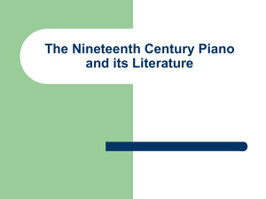 The Nineteenth Century Piano Piece