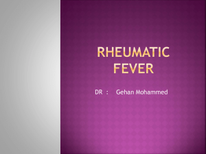 Rheumatic Fever and Heart Disease