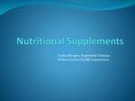 Dietary Supplements including botanicals
