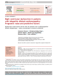 Right ventricular dysfunction in patients with idiopathic dilated