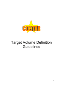 Target Volume Definition Guidelines