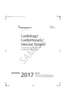 Cardiology/ Cardiothoracic/ Vascular Surgery