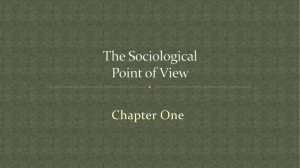 The Sociological Point of View