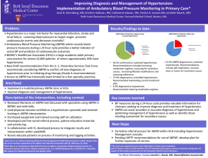 Implementation of Ambulatory Blood Pressure Monitoring in Primary