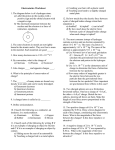 Electrostatics worksheet