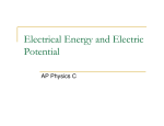 Electrical Energy and Electric Potential