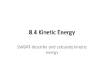 8.4 Kinetic Energy - White Plains Public Schools
