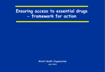 Ensuring access to essential drugs