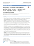 Prehospital treatment with continuous positive airway pressure in