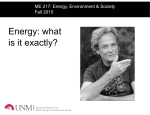 Energy: what is it exactly?