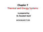 Chapter 7 Thermal and Energy Systems