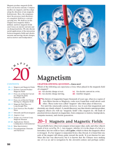 Ch 20) Magnetism
