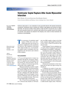Ventricular Septal Rupture After Acute Myocardial Infarction