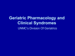 Geriatric Pharm and Clin Syndr PPT - 488 KB