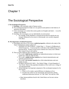 Chapter 1 - nrsociology