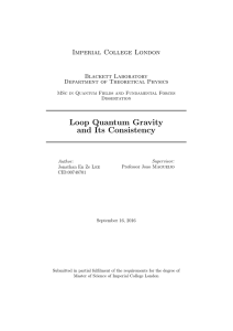 Loop Quantum Gravity and Its Consistency
