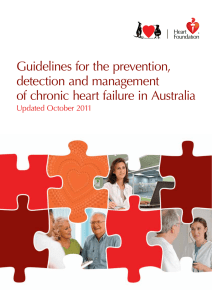 Guidelines for the prevention, detection and management of chronic
