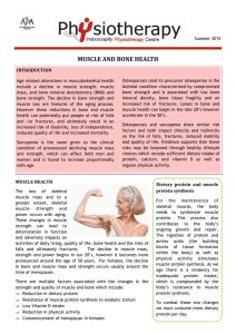 MUSCLE AND BONE HEALTH