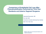 Comparison of Endothelial Cell Loss After Phacoemulsification