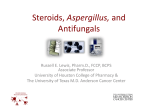 Steroids, Aspergillus and antifungals