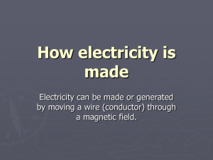 How electricity is made