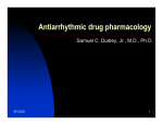 Antiarrhythmic drug pharmacology