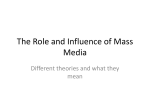 W15 - The Role and Influence of Mass Media