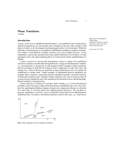 Institute for Theoretical Physics of Phase Transitions