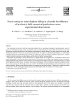 Forces acting on water droplets falling in oil under the influence of