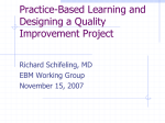 Practice-Based Learning and Designing a Quality Improvement