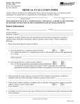 medical evaluation form