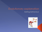 Evolutionary explanations of food preferences File