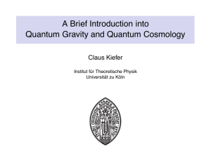 A Brief Introduction into Quantum Gravity and Quantum Cosmology
