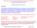 Supersymmetry and Lorentz Invariance as Low-Energy