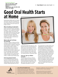 Good Oral Health Starts at Home