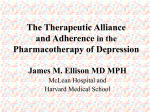 The Doctor-Patient Relationship in Pharmacotherapy of Depression