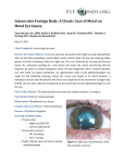 Intraocular Foreign Body: A Classic Case of Metal on Metal Eye
