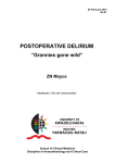 Postoperative delirium (POD)