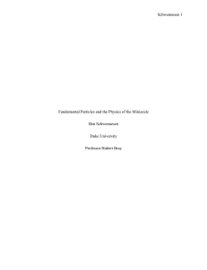 Schwennesen Fundamental Particles and the Physics of the