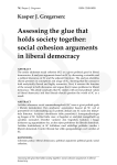 Assessing the glue that holds society together: social