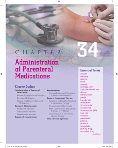 Administration of Parenteral Medications