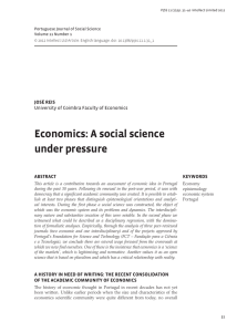 Economics: A social science under pressure